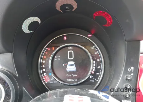 2016 Fiat 500 Abarth из США, поврежденный, VIN 3C3CFFFH7GT191087